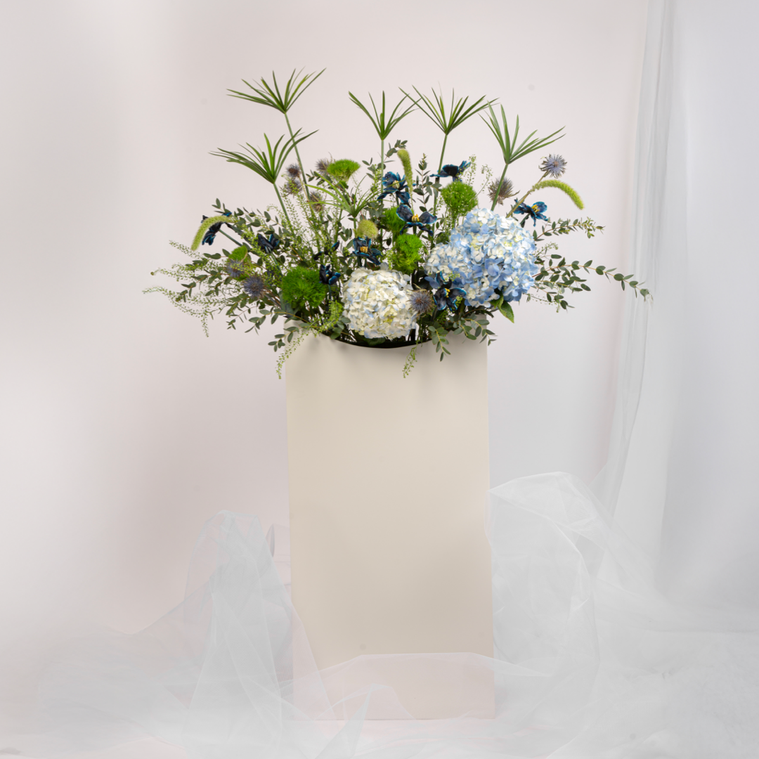 White Big vase