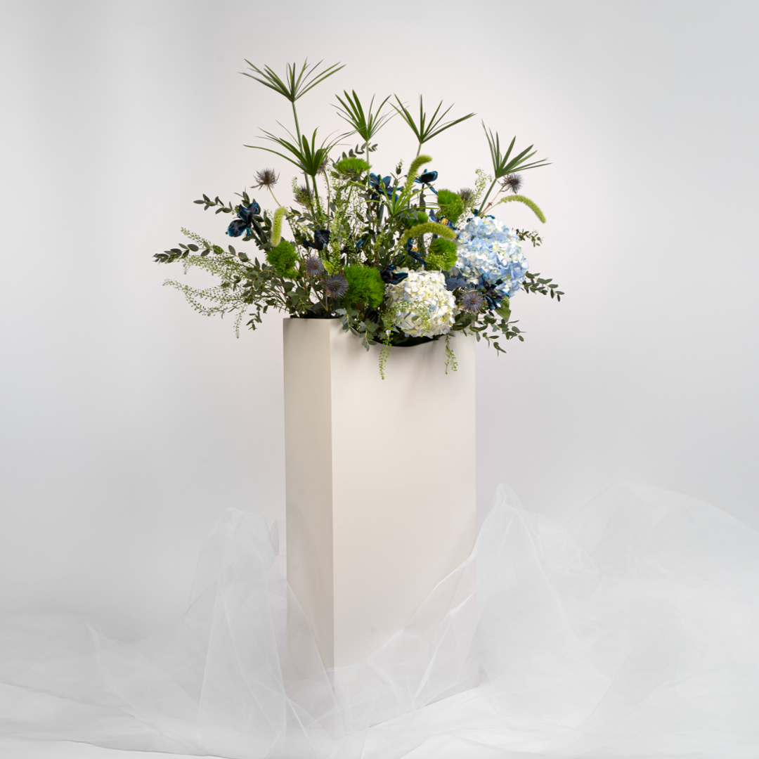 White Big vase
